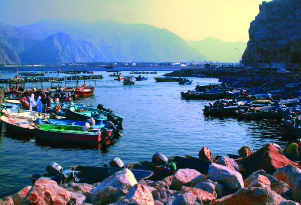 Traditional ships in Khasab Port, Musandam Governorate