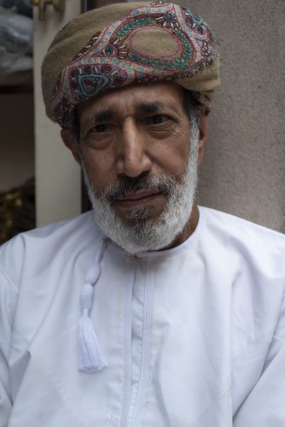 Elderly Omani man